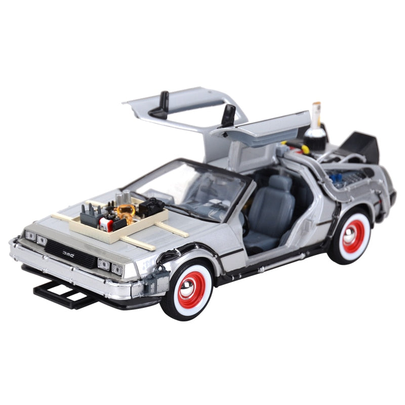 1:24 DMC-12 DeLorean Time Machine Back to the Future Car Static Die Cast