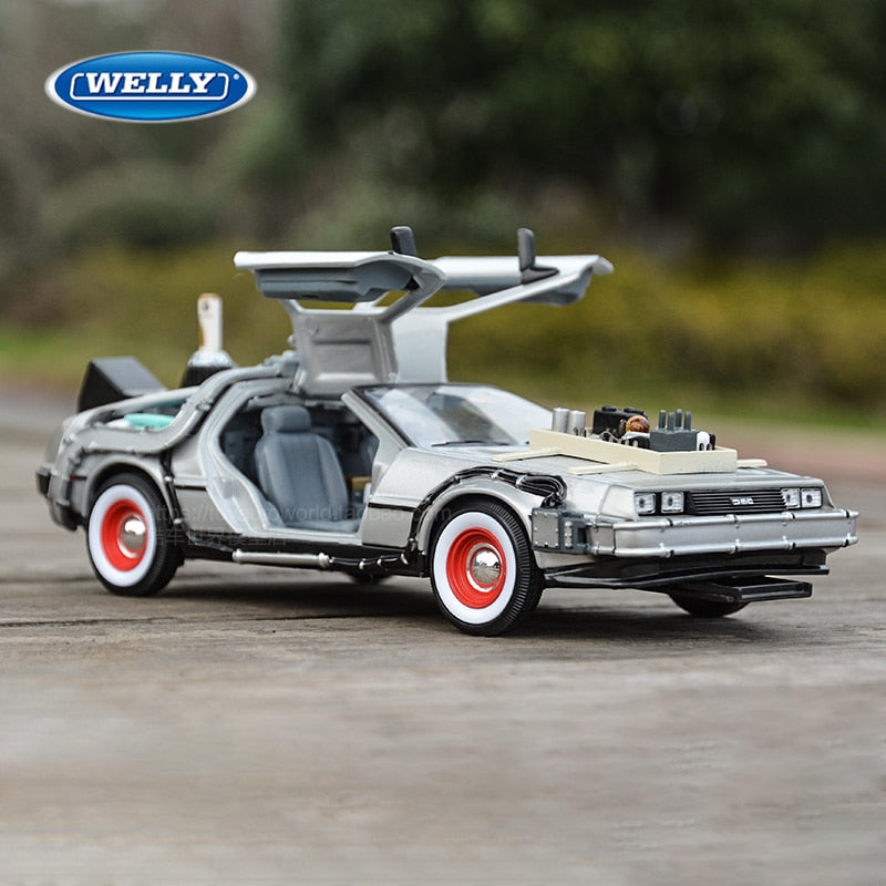 1:24 DMC-12 DeLorean Time Machine Back to the Future Car Static Die Cast