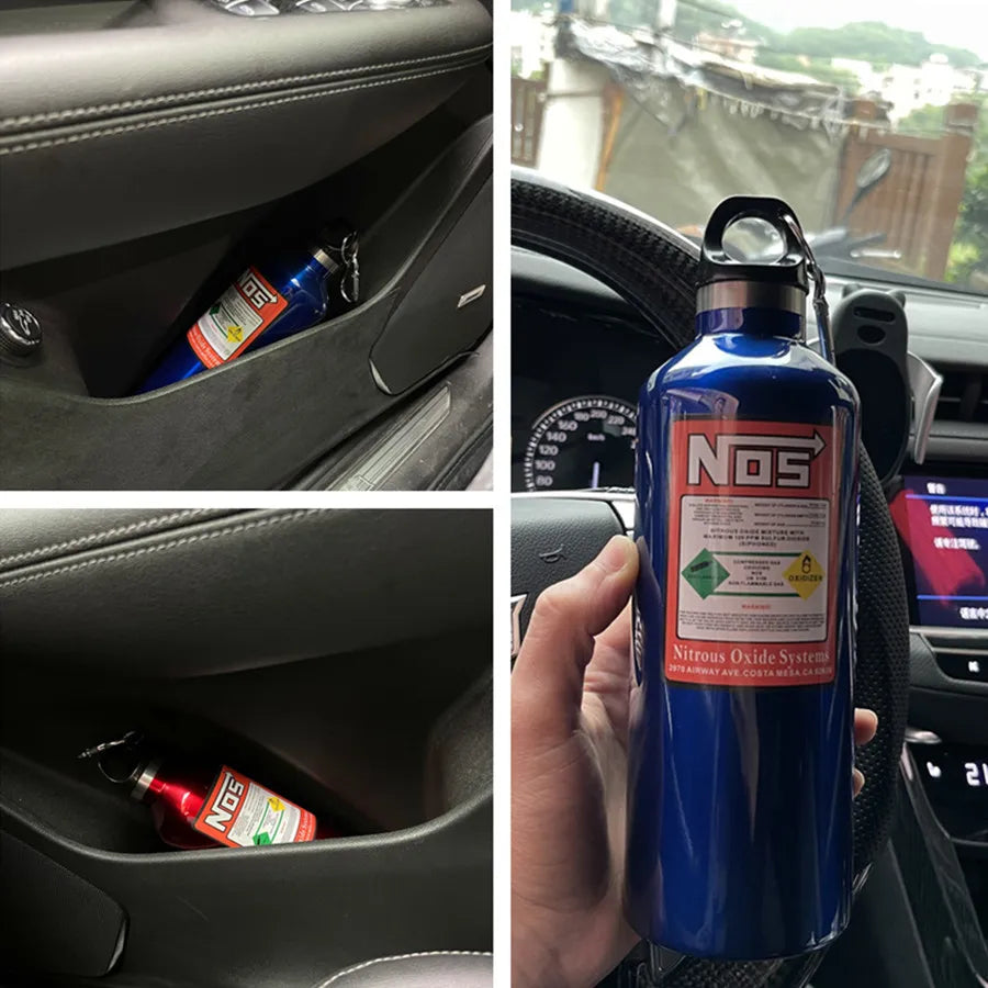 Car Insulation Cup NOS Nitrogen Cylinder Stainless Steel 500ML Travel Sports Water Bottle