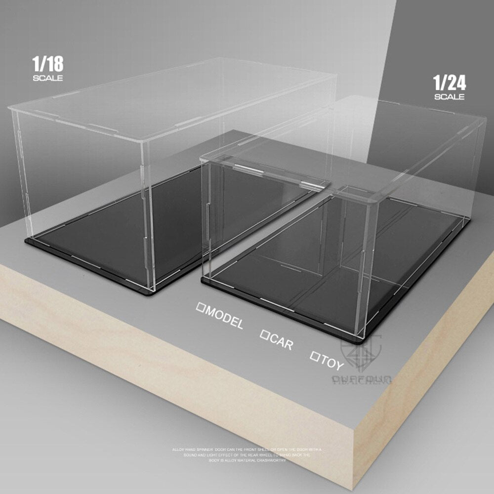 1/18 1/24 1/32 Transparent Acrylic Car Model Display Box Dust Cover Box Storage