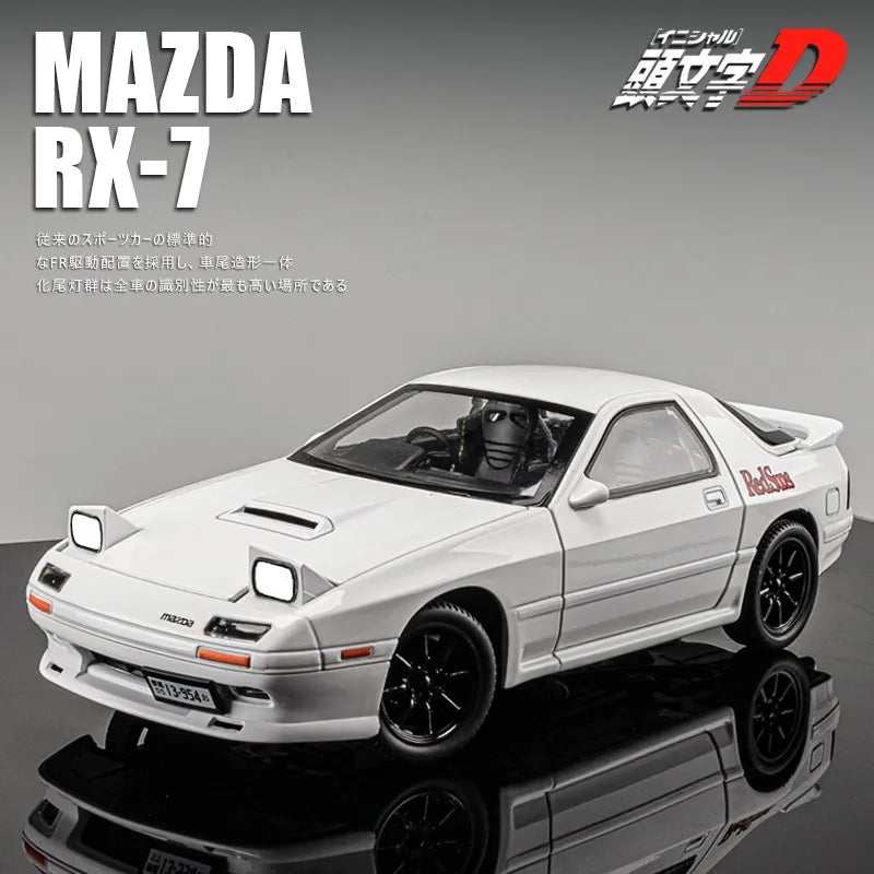 1:24 INITIAL D Mazda RX7 Die Cast