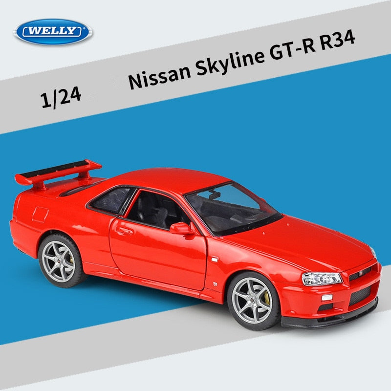 1:24 Nissan Skyline GTR R34 Die Cast