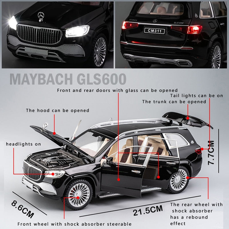 1:24 Mercedes-Benz Maybach Gls600 Die Cast