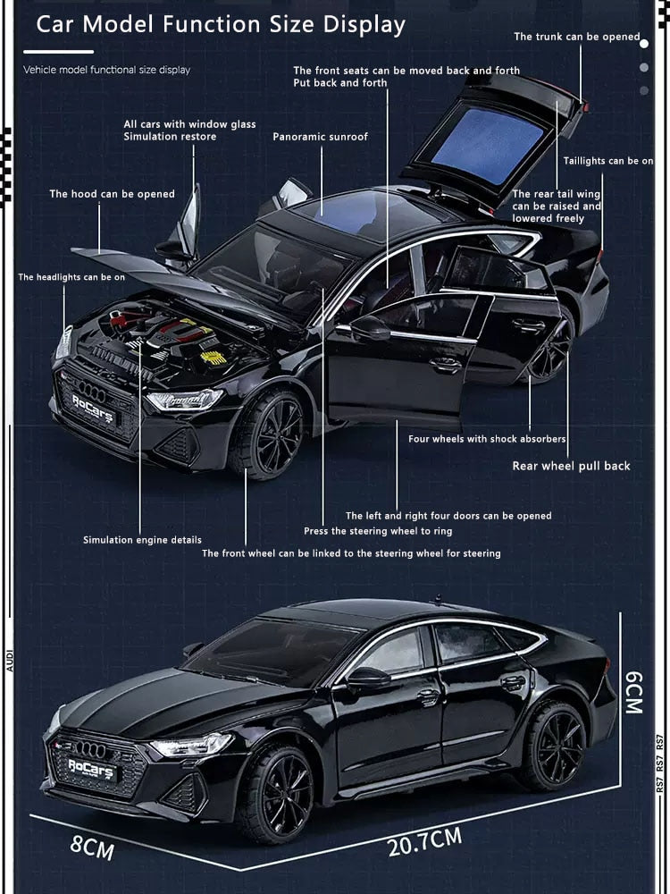 1:24 Simulation Audi Rs7 Die Cast