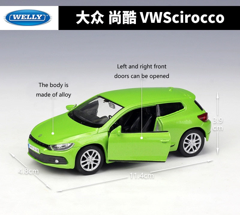 1:36 Volkswagen Scirocco Die Cast