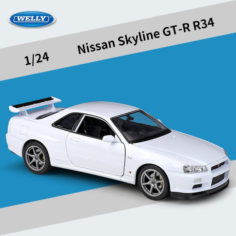 1:24 Nissan Skyline GTR R34 Die Cast