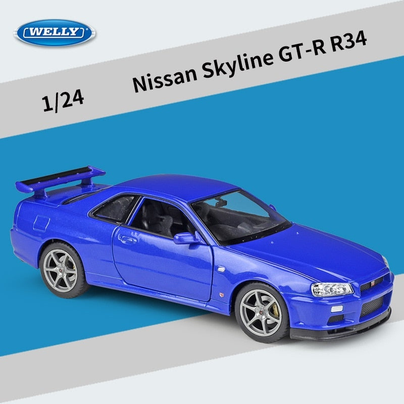 1:24 Nissan Skyline GTR R34 Die Cast