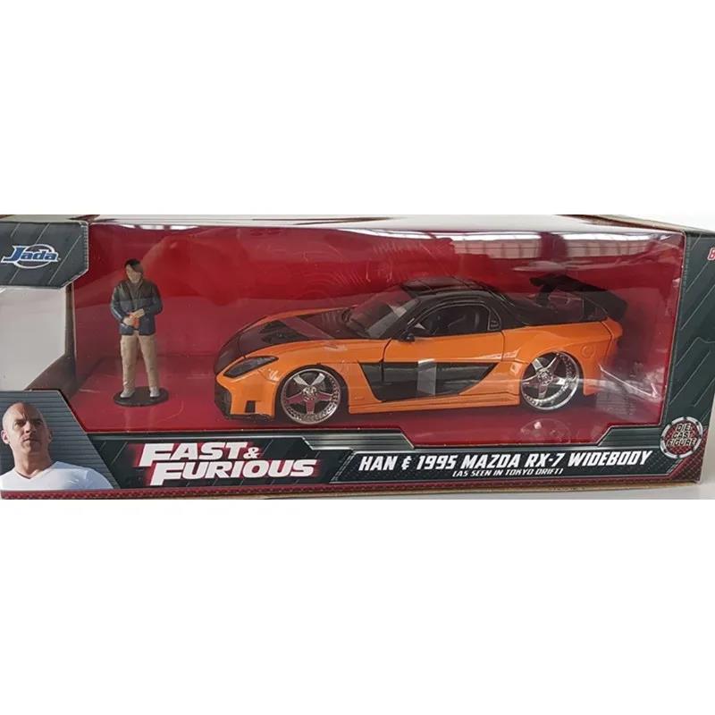 1:24 Fast and Furious 1995 Mazda RX-7, 1995 Toyota, 1970 Dodge Charger R/T Die Cast