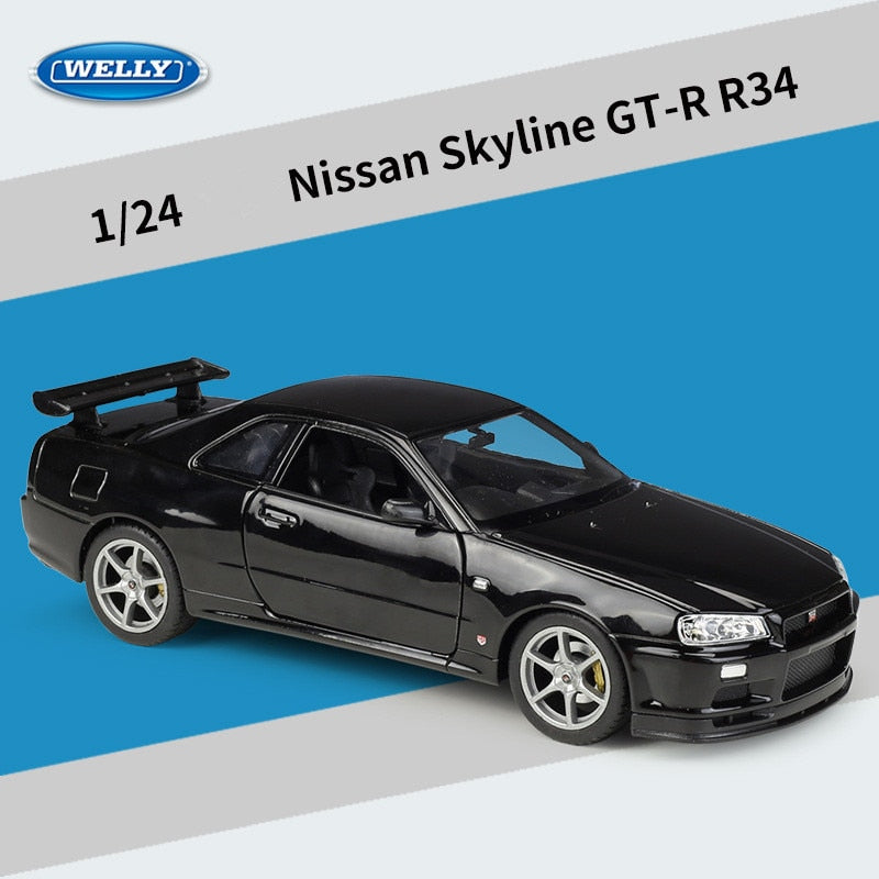 1:24 Nissan Skyline GTR R34 Die Cast